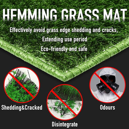 Hompet Dog Toilet Indoor Puppy Training Pad, 25''x20'', Dog Potty Pet Training Grass Mat, Removable Waste Tray for Easier Clean Up, Artificial Turf