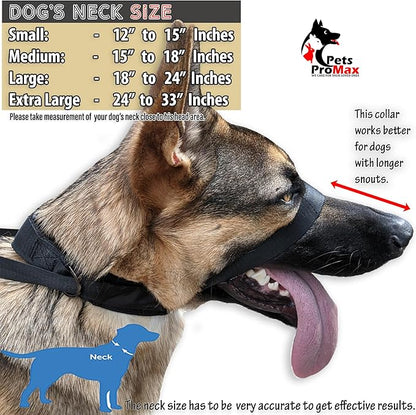 PetsProMax No-Pull Dog Headcollar for Small Dogs; Instant Stop Pulling; Gentle Training Collar for Dogs; Comfortable, Safe, and Effective Walking/Training Solution (Black, S)
