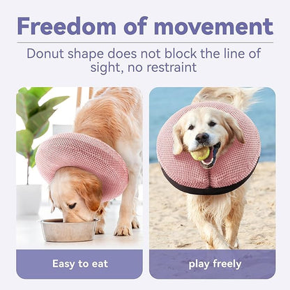 Loflaze Soft Inflatable Dog Cone Collar for Large Medium Small Dogs Cats After Surgery - Neck Donut, E Collar Alternative for Recovery
