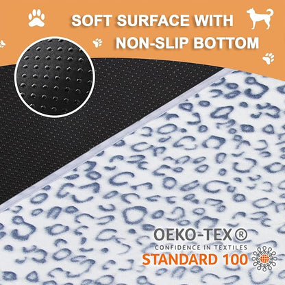 Qeils Reusable Puppy Pads, 2 Pack Washable Pee Pads for Dogs, Waterproof Non Slip Wee Wee pad, Absorbent and Leakproof Training Mats for Potty, Crate, Playpen, Bed, Sofa, 18"x 24"