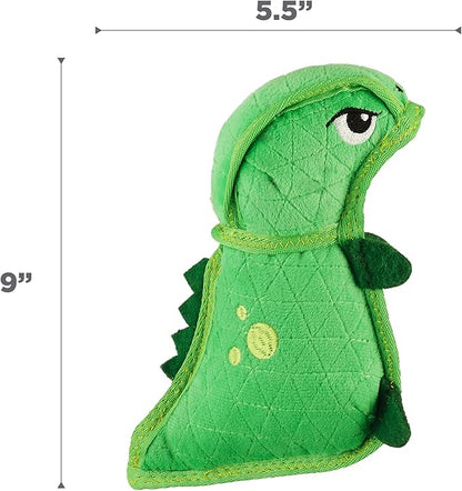 Outward Hound Xtreme Seamz Dino Squeaky Plush Dog Toy - Reinforced Dense Stuffing Plush Toy