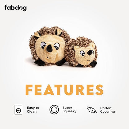 fabdog Hedgehog faball Squeaky Dog Toy (Small)