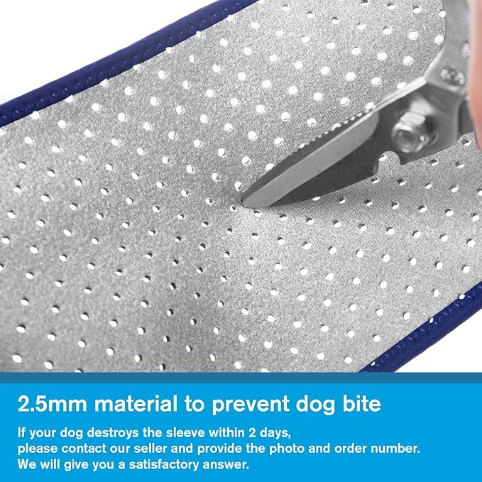 Coodeo Dog Recovery Sleeves, Cone Collar Alternative, Abrasion Resistant Dog Recovery Suit, Washable 2.5mm Thick and Waterproof, Pet Wounds Prevent Licking, Biting (Grey, M)