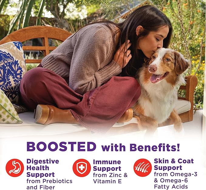 Wellness Bowl Boosters Hearty Topper Wet Dog Food for Small, Medium, and Large Breeds, Grain Free, Natural, Beef and Green Beans Recipe, 5.5 oz, Pack of 12