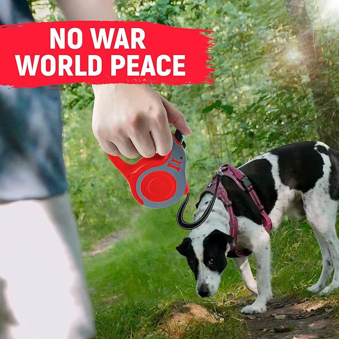 Retractable Dog Leash Automatic Telescopic Tractor Dog Tape, Pet Tape 10/16 FT Durable and Convenient, with Folding Bowl, Dispenser, Rubbish Bags, Suitable for Small and Medium Dogs