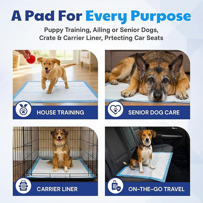 American Kennel Club Puppy Training Pads with Ultra Absorbent Quick Dry Gel – 28 x 30 Pee Pads for Dogs - 50 Count , XL(Unscented)