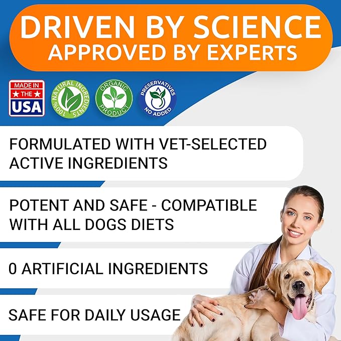 BARK&SPARK Liquid Glucosamine for Dogs w/Collagen (32 OZ) Advanced Mobility Joint Supplement for Dogs - Advanced Formula w/Chondroitin, MSM - Hip & Joint + Skin & Coat Care - Made in USA
