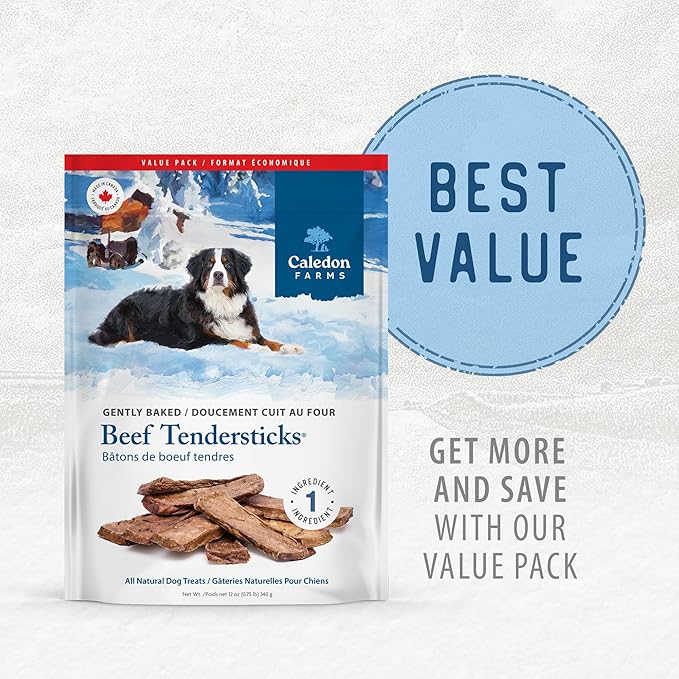 Caledon Farms Value Pack Beef Tendersticks All Natural Dog Treats 340G/12OZ