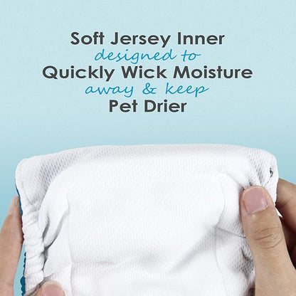 Wegreeco Washable Male Dog Belly Band - Pack of 3 - Washable Male Dog Belly Wrap, Medium Doggie Diapers for Doggy Puppy (Bone, Medium)