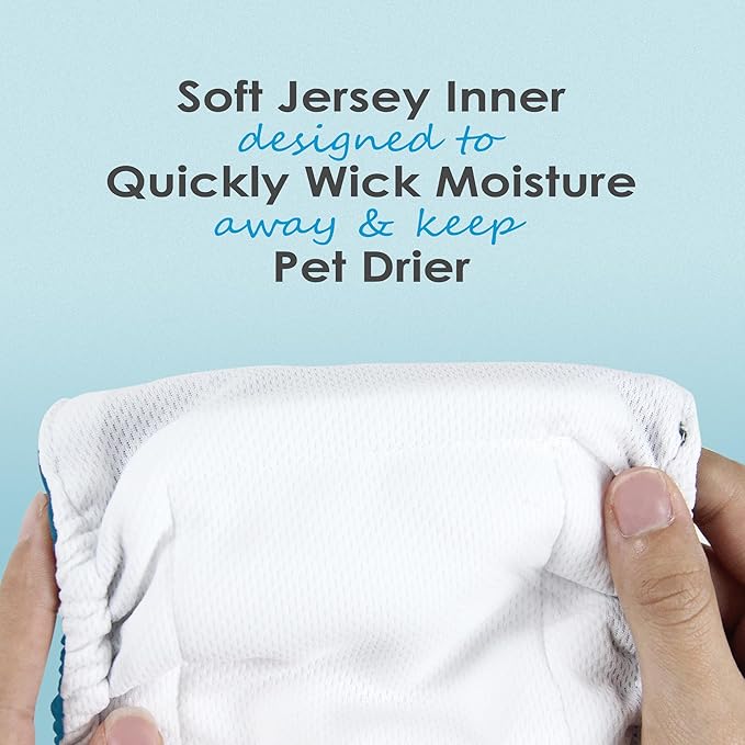 Wegreeco Washable Male Dog Belly Band - Pack of 3 - Washable Male Dog Belly Wrap, X-Large Doggie Diapers for Doggy Puppy (Bone, X-Large)