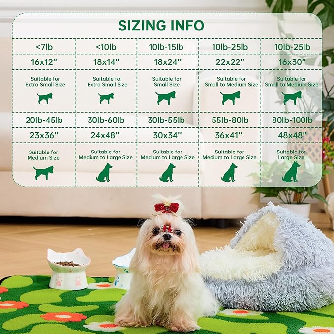Qeils Reusable Puppy Pads for Small Dogs, Washable Pee Pads with Non-Slip , Absorbent Leakproof Mat for Crates, Playpens, Pet Beds & Whelping, Indoor Potty Training Grass Green, 18"x24", 2 Pack