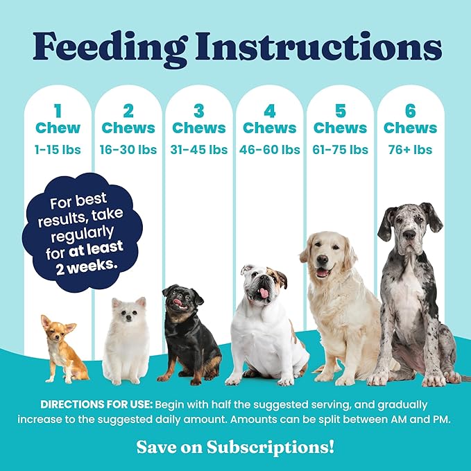 Solid Gold Calming Chews for Dogs - Dog Calming Chews W/Melatonin for Separation, Stress & Hyperactivity Relief - Supports Relaxation for Travel, Fireworks & Storms - All Ages & Sizes - Bacon - 60ct