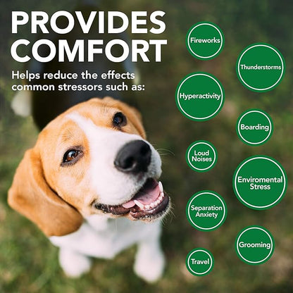 Vet's Best Comfort Calm Calming Soft Chews Dog Supplements - Dog Calming Aid Supports Dog's Balanced Behavior - Promotes Relaxation - 90 Day Supply