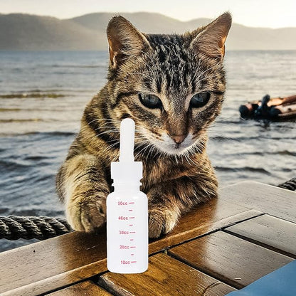 3pcs Pet Bottle Plastic Bottle Plastic Feeding Kitten Accessory Small Feeding Portable Nurser Milk Rabbit Supply