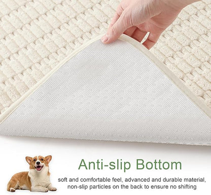 Washable Pee Pads for Dogs, Reusable Puppy Pads Dog Pads, Non-Slip Dog Pee Pads, Leakproof Pet Pee Pads Wee Wee Pads for Dogs. (Cream White, 60"x60"(Pack of 1))
