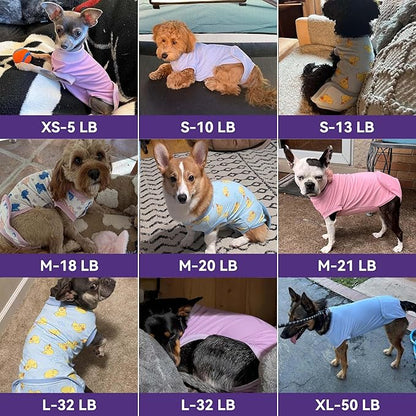 cyeollo Dog Recovery Suit Female, Breathable Surgery Suit for Dogs Female After Spayed, Soft Surgical Body Suit Dog Onesie, E-Collar & Cone Alternative, Anti-Licking Wound Surgery Clothes, Leopard L