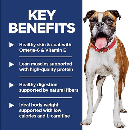 Hill's Science Diet Adult 1-6 Light Dry Dog Food, Chicken Meal & Barley, 30 lb. Bag
