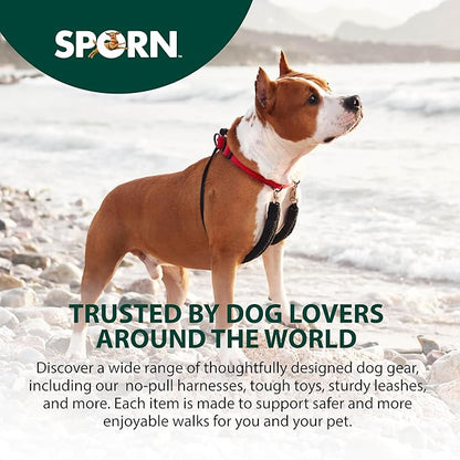 Sporn Original Dog Halter, No Pull Dog Harness, Durable Nylon Collar with Padded Restraint Sleeves for Small Breeds, No Choke Design, Adjustable Fit, Easy On/Off, Blue, Small