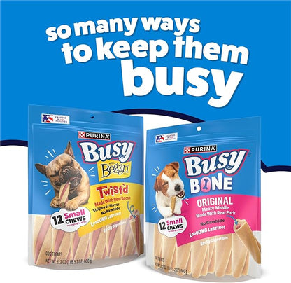Busy Purina Busy Made in USA Facilities Small Breed Dog Bones; Mini - (8) 4 ct. Pouches