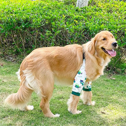 HDKUW Dog Elbow Protector, Dog Front Leg Recovery Sleeve for Prevent Licking Wound, Elbow Sleeves with Mesh Pad for Medium Large Dogs Car XL