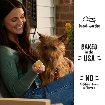 Three Dog Bakery Lick’n Crunch! Dessert Favorites Dog Treats Variety Pack, Crunchy Sandwich Dog Cookies with Churro, Blueberry Pie & Strawberry Shortcake Cream Fillings, 13 oz