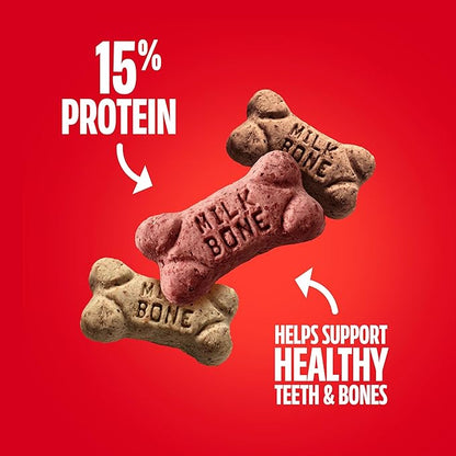 Milk-Bone Mini's Flavor Snacks Dog Treats, 35 Ounce Refill Packs (Pack of 2) Crunchy Texture Helps Reduce Tartar