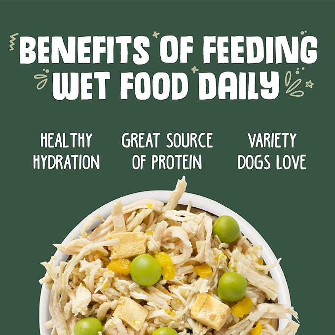 Weruva Classic Dog Food, Green Eggs & Chicken with Chicken Breast & Pumpkin in Gravy, 14oz Can (Pack of 12)