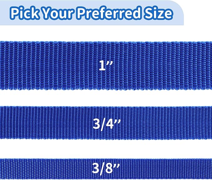 HIKISS Long Dog Leash Obedience Recall Training Agility Lead with Thickening Material for Large Dog - 15ft 20ft 30ft 50ft 100ft Training Leash(Blue 15ft)