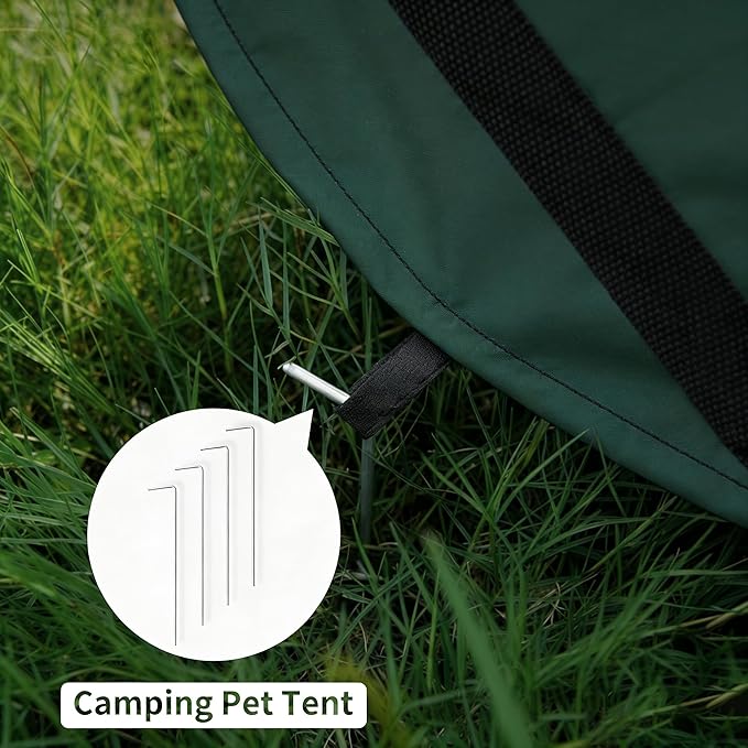 Foldable Dog Kennel for Medium Dogs 36-inch, Portable Waterproof Dog Crate, Pop-Up Indoor/Outdoor Pet Cage & Car Seat Travel Bed (Green)