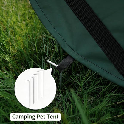 Foldable Dog Kennel for Medium Dogs 36-inch, Portable Waterproof Dog Crate, Pop-Up Indoor/Outdoor Pet Cage & Car Seat Travel Bed (Green)