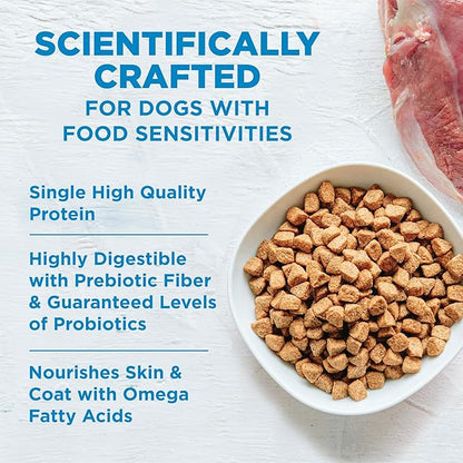 Wellness Simple Limited Ingredient Adult Dry Dog Food, Grain Free Kibble, Sensitive Stomach, Skin & Coat Support, Natural, Chicken Free, Turkey and Potato Recipe, 26 lb Bag