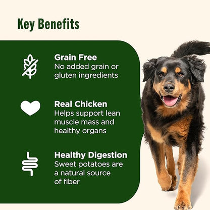 Nutrish Grain Free Dry Dog Food, Chicken & Sweet Potato Recipe, 26 lb. Bag (Rachael Ray)