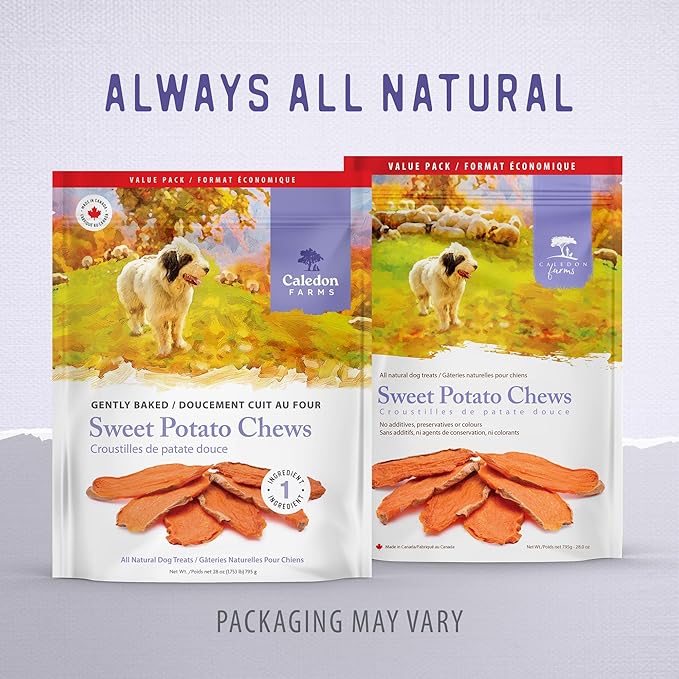 Caledon Farms Value Pack Sweet Potato Chews Dog Treats 28oz/795G