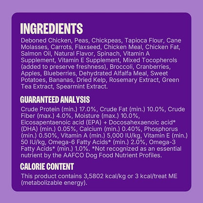 Wellness Puppy Treats, Natural, Training Treat, Grain Free, Crunchy Chicken & Carrot (6 Ounce Bag)