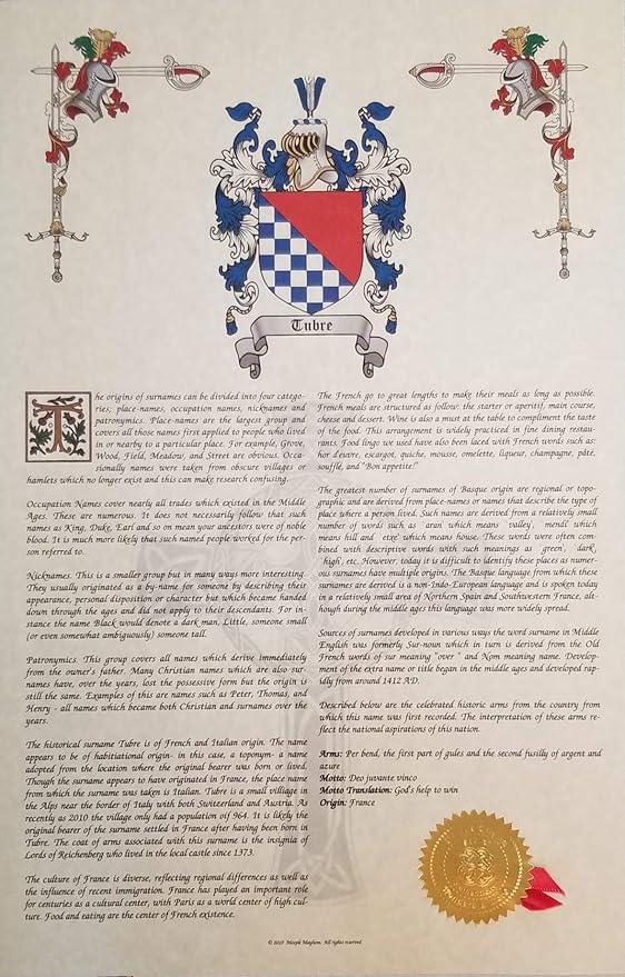 Mr Sweets Wormer - Coat of Arms, Crest & History 3 Print Combo - Surname Origin: Dutch Holland The Netherlands