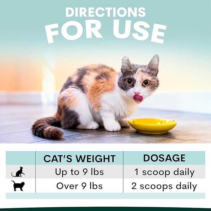 Petz Park Urinary + Kidney Support for Cats 60 Scoops, Cat Urinary Supplement, Tract Support Powder, Cat Food Topper for Wet or Dry Food, Made in Australia