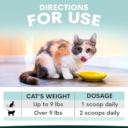 Petz Park Urinary + Kidney Support for Cats 60 Scoops, Cat Urinary Supplement, Tract Support Powder, Cat Food Topper for Wet or Dry Food, Made in Australia