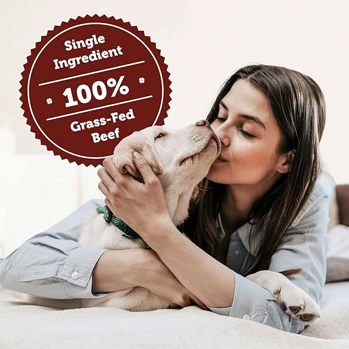 FOUR LEAF ROVER Beef Heart Dog Treats - Grass Finished New Zealand Beef Heart - Raw Freeze Dried Single Ingredient, No Additives - Made in USA - 4 Oz Bag