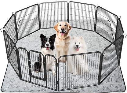 Qeils Reusable Puppy Pads, Washable Pee Pads for Dogs, Waterproof Non Slip Wee Wee pad, Absorbent and Leakproof Training Mats for Potty, Crate, Playpen, Bed, Sofa, 72"x 72"