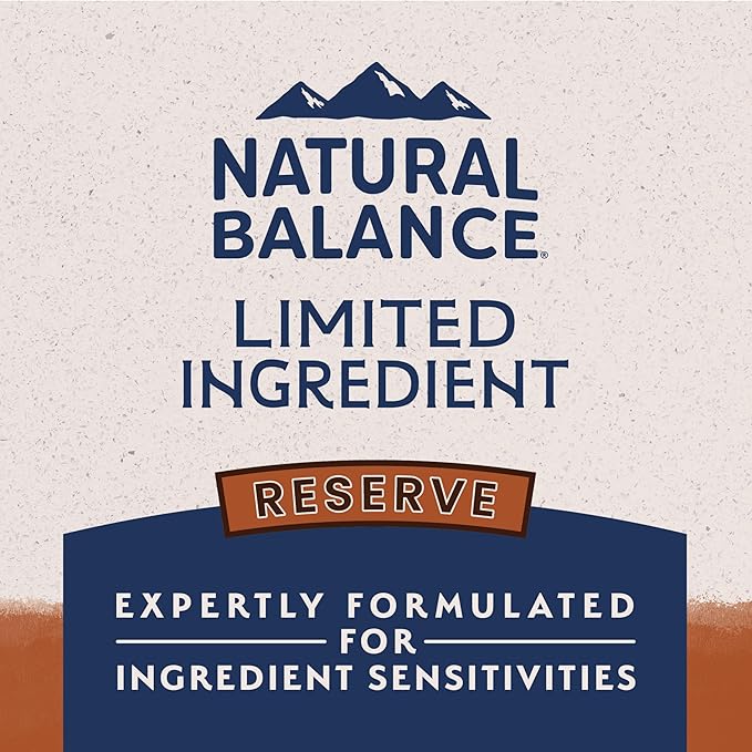 Natural Balance Limited Ingredient Adult Dry Dog Food with Healthy Grains, Reserve Duck & Brown Rice Recipe, 12 Pound (Pack of 1)