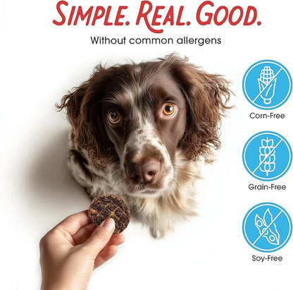Farmland Traditions Dogs Love Beef Jerky Dog Treats with Only 3 Ingredients and No Fillers, 13.5 Ounce Bag