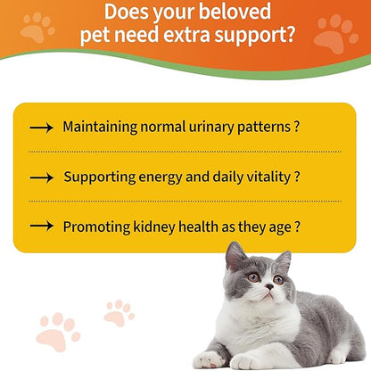 6-in-1 Kidney Support for Cats & Dogs – Promotes Healthy Kidney Function, Energy Levels & Fluid Balance – Veterinarian Formulated Herbal Supplement with Vitamin B2 & B6 – 2 fl oz (59 ml)