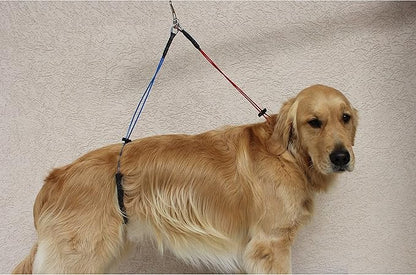 Downtown Pet Supply No Sit Haunch Holder for Dog Grooming Arm and Pet Grooming Table - Dog Grooming Supplies - Stainless Steel Hardware, Rust & Chew Resistant - 19 & 21in - Small/Medium (Haunch Only)