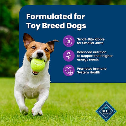 Blue Buffalo Life Protection Formula Toy Breed Adult Dry Dog Food, Supports High Energy Needs, Made with Natural Ingredients, Chicken & Brown Rice Recipe, 4-lb Bag
