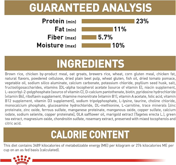 Royal Canin Breed Health Nutrition Golden Retriever Adult Dry Dog Food, 17 lb Bag