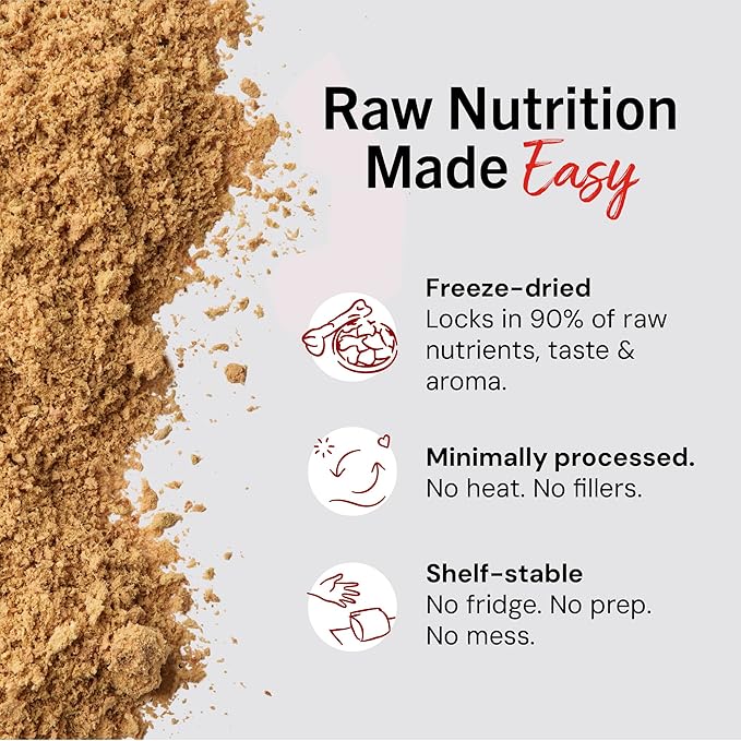 Stella & Chewy's Marie's Magical Breakfast Sprinkles Freeze-Dried Raw Breakfast Burger Recipe Grain-Free Dog Food Topper, 7-oz Bag