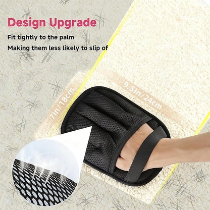 NVNAN 3 PCS Pet Hair Removal Glove and Pet Grooming Glove Kit for Cats & Dogs, Pet Hair Gloves & Dog Washing Gloves ，Reusable Magic Brush Pet Hair Remover Tool for Laundry，Carpet,Car Seat，Couch
