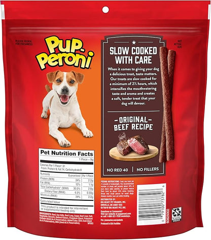Pup-Peroni Original Beef Recipe Dog Treats, 8.2 Oz. Bag, (Pack of 6)