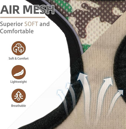 PUPTECK Soft Mesh Dog Harness and Leash Set Pet Puppy Cat Comfort Padded Vest No Pull Harnesses, Camouflage, XS