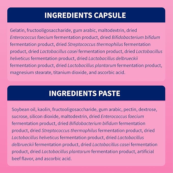 Nutramax Proviable Probiotics for Dogs, Diarrhea Support Kit, Digestive Health Supplement with Multiple Strains of Bacteria, Plus Prebiotics, Kaolin and Pectin, 30 ml Paste and 10 Capsules
